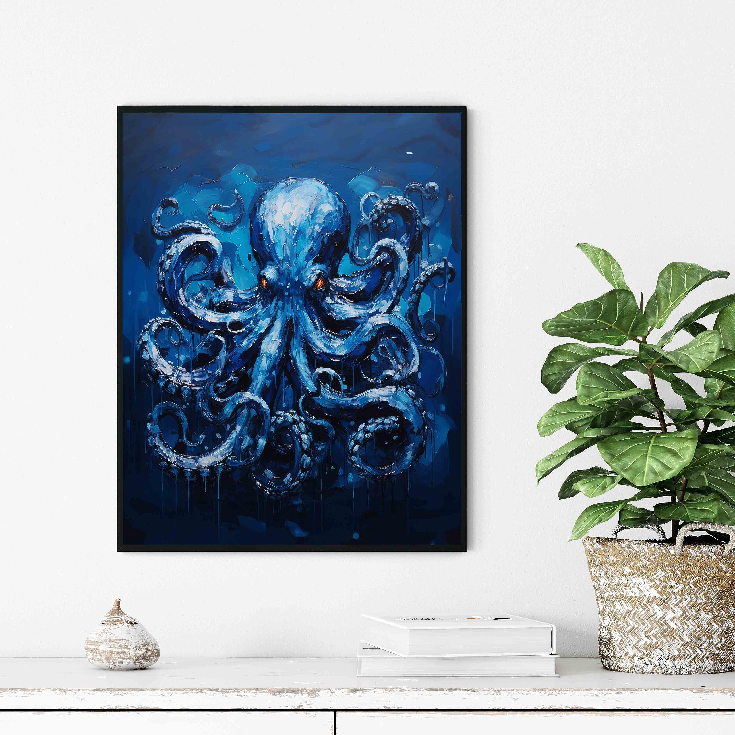 古塔つみ over print POP ART canvas blue ED11 古塔つみ over print POP ART canvas blue ED11 - メルカリ